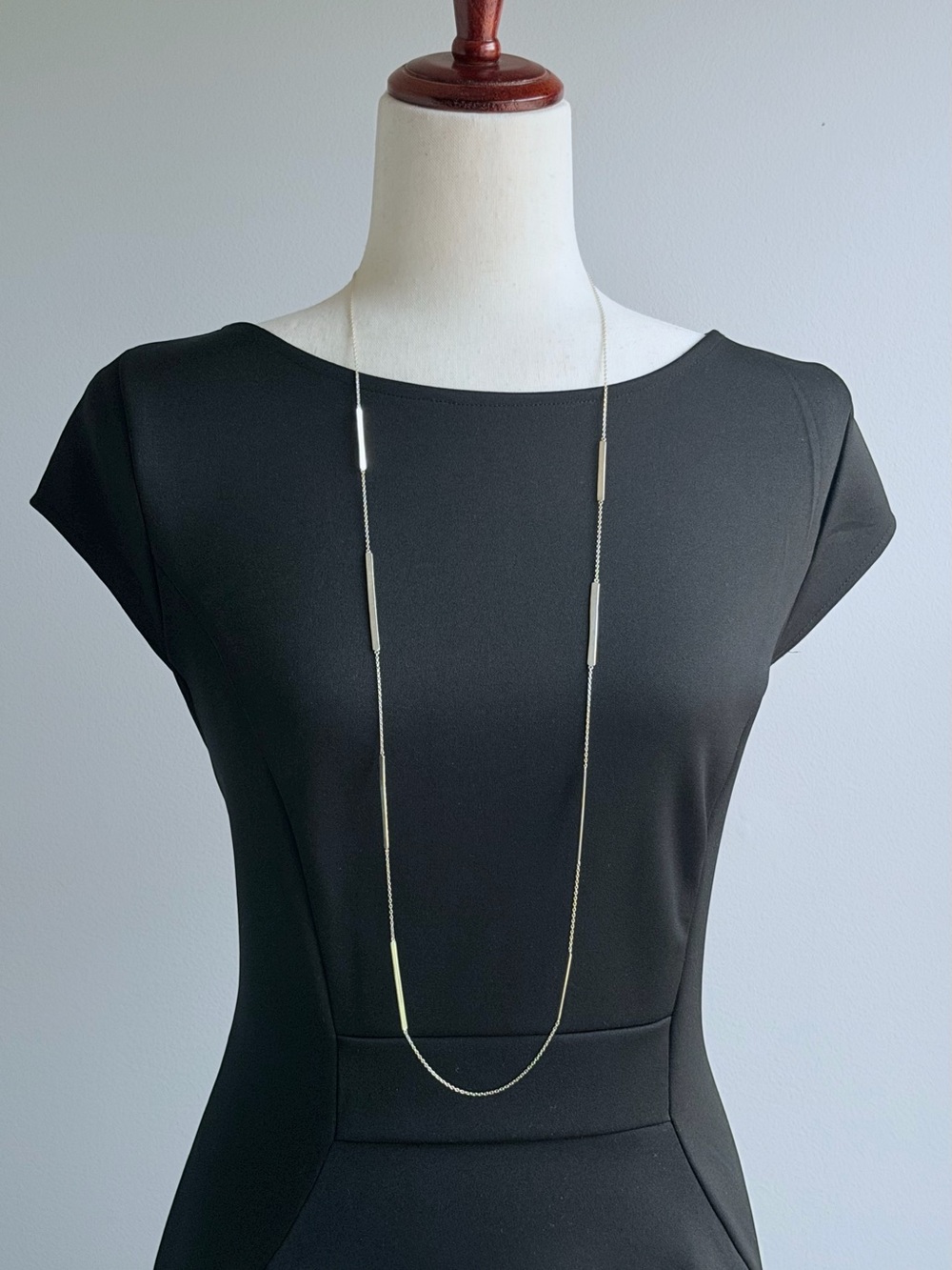 Vintage Silpada 2014 ‘Fine Lines’ 925 Sterling Necklace 40” Extra Long Length